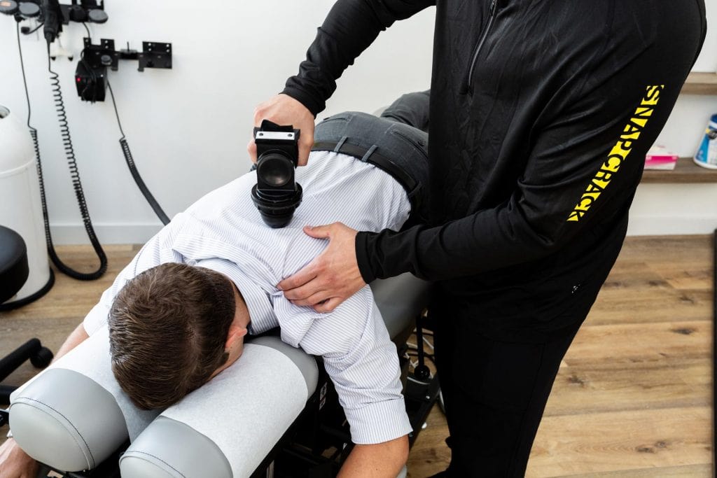 Man Getting A Back Massage